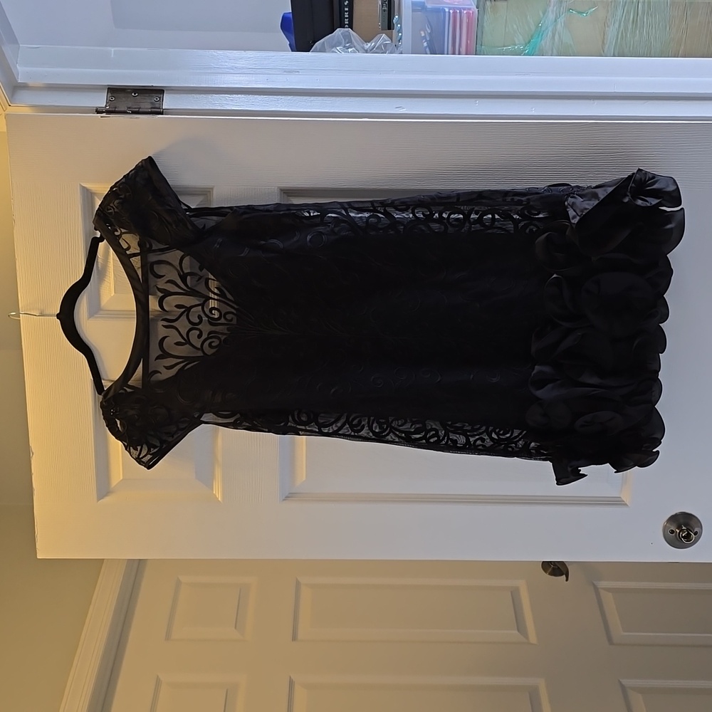 Formal black cocktail dress